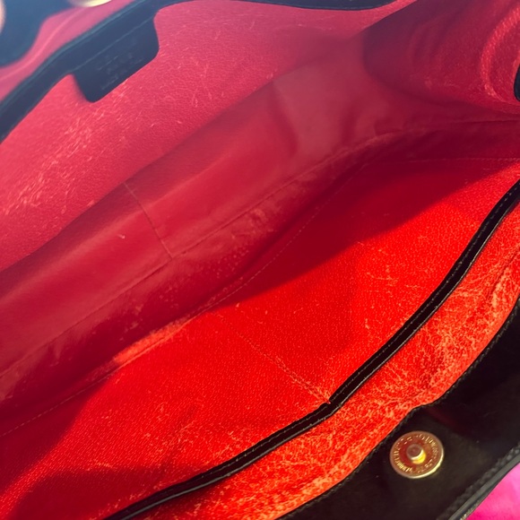 Authentic Celine Paris Shoulder School Work Bag Black Leather Gold Made In Italy - Picture 13 of 16